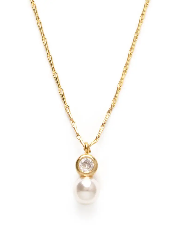 Pearl And Crystal Necklace