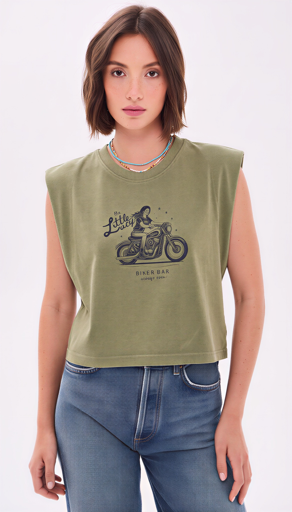 Little Lucy Biker Bar Muscle Tee