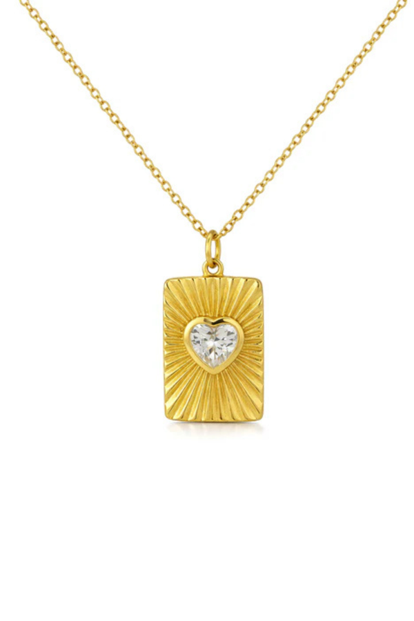Stuck On You Heart Pendant Necklace