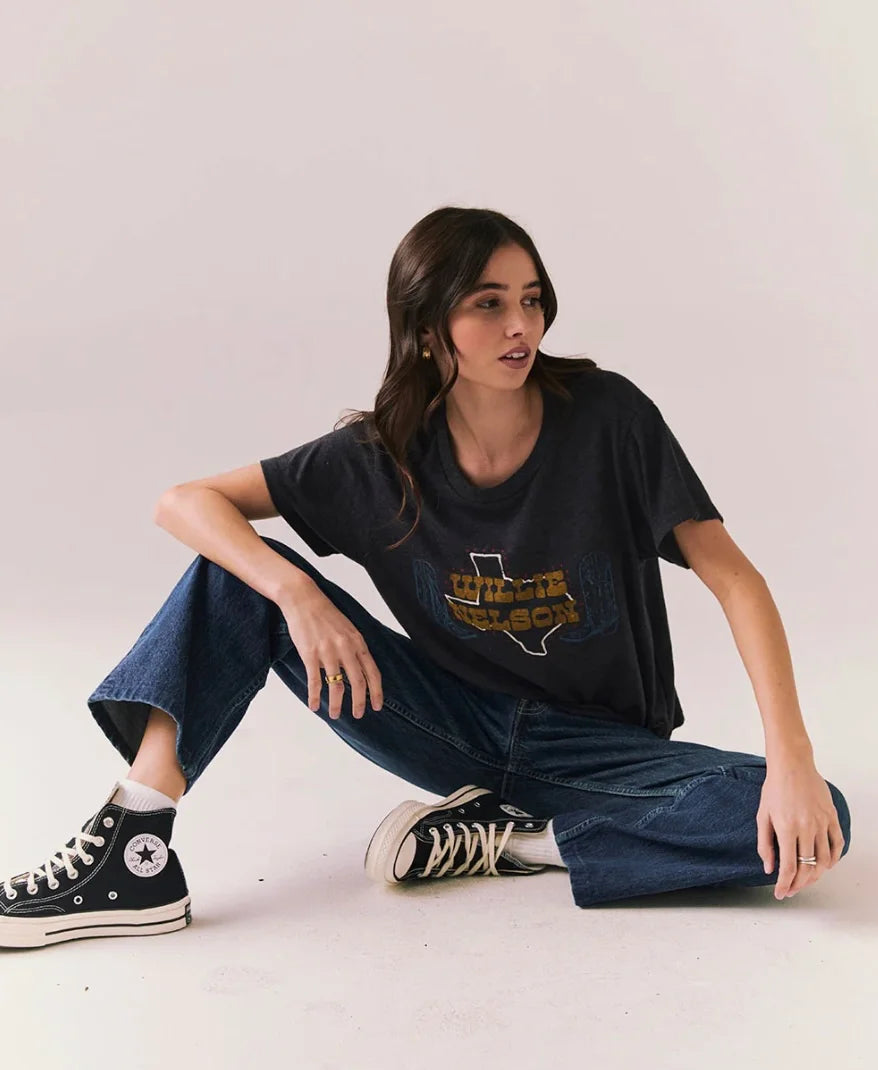Willie Nelson Texas Boots Tee