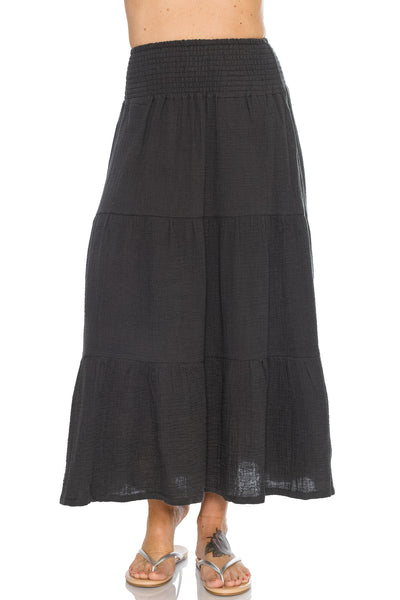 Corinne Maxi Skirt in Black