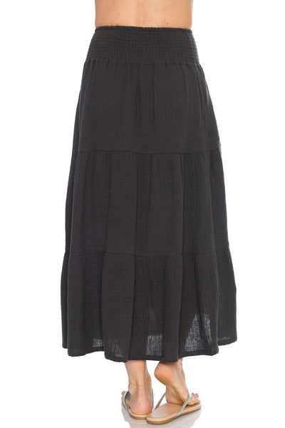 Corinne Maxi Skirt in Black