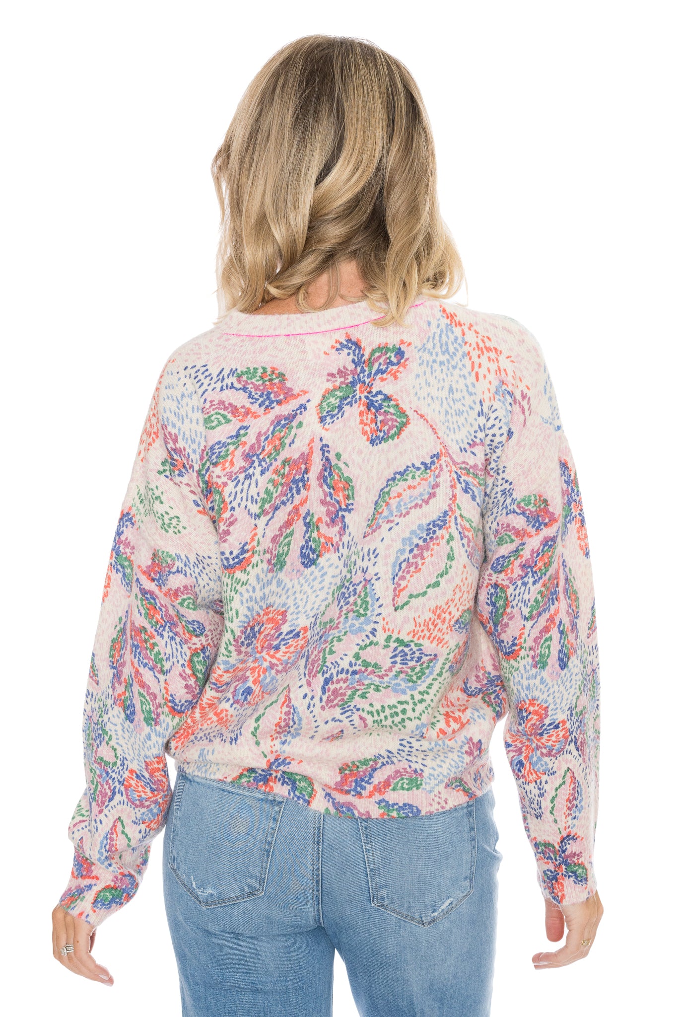 Floral Oversized Sweater by Sundry