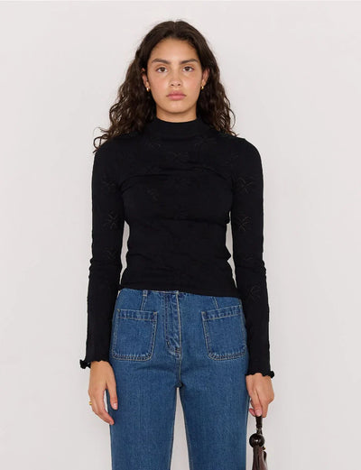 Kenni Pointell Knit Sweater