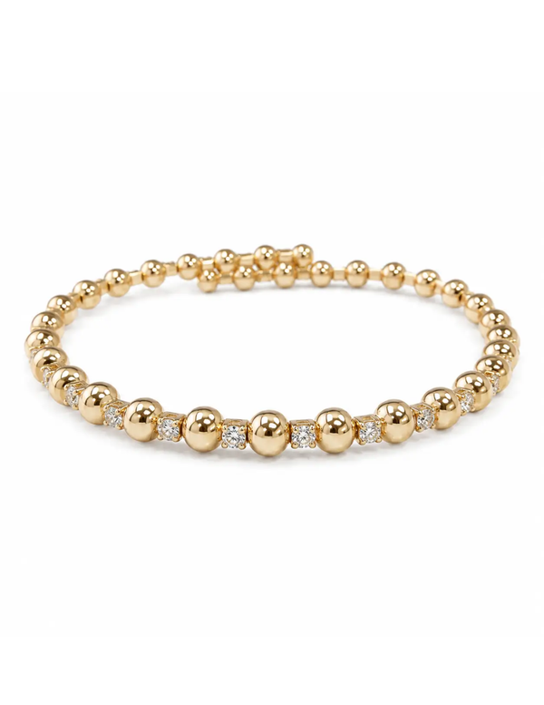 Allie CZ Beaded Bracelet