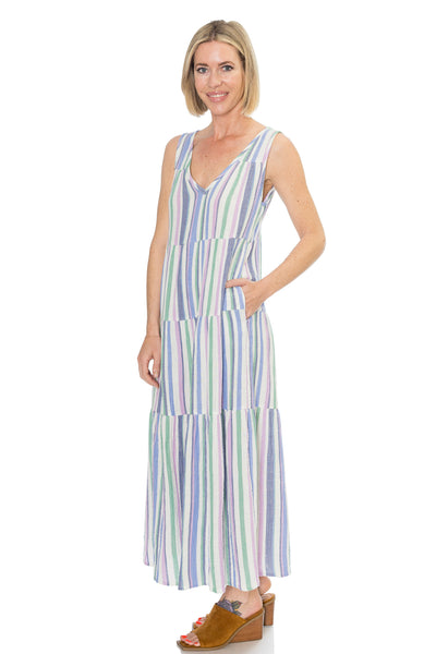 Corinne Striped Maxi Dress
