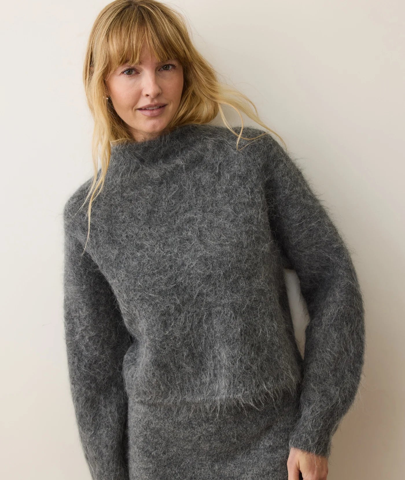 Suri Alpaca Mock Neck Sweater
