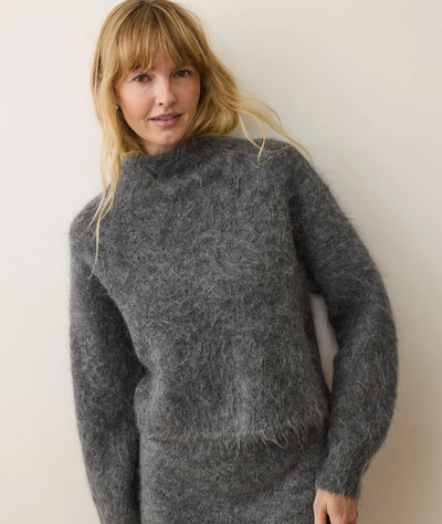 Suri Alpaca Mock Neck Sweater