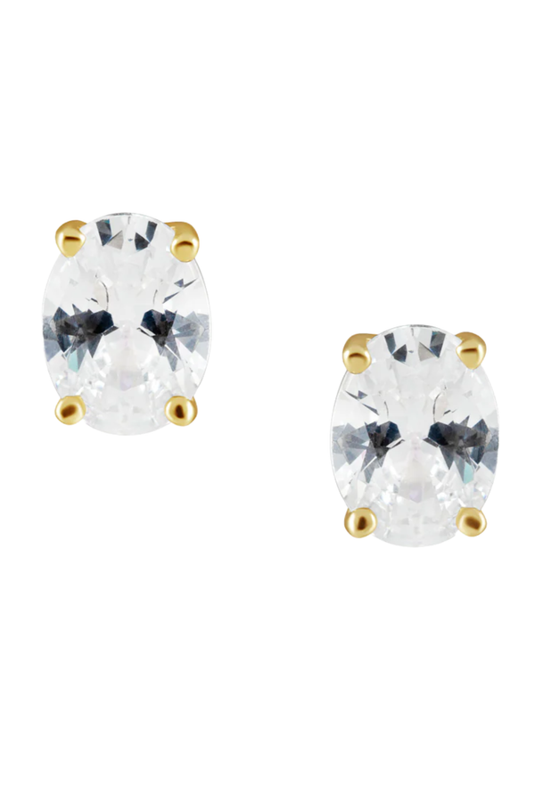 Oval Cut Studs