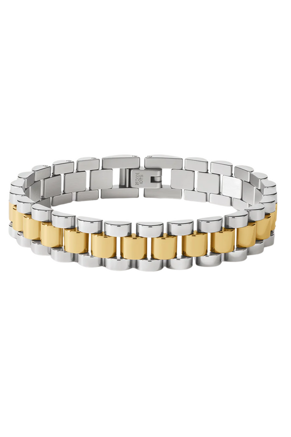Two-Toned Timepiece Bracelet