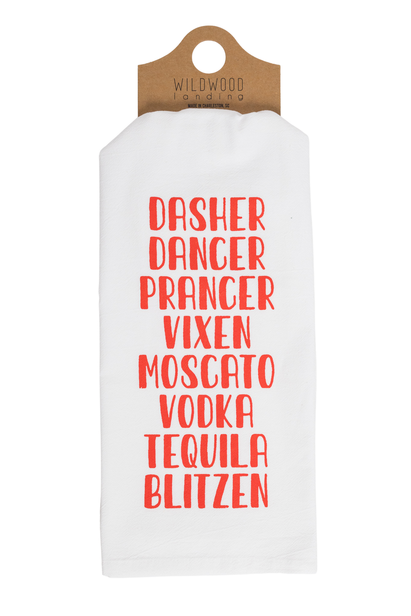 Dasher Dancer Tea Towel