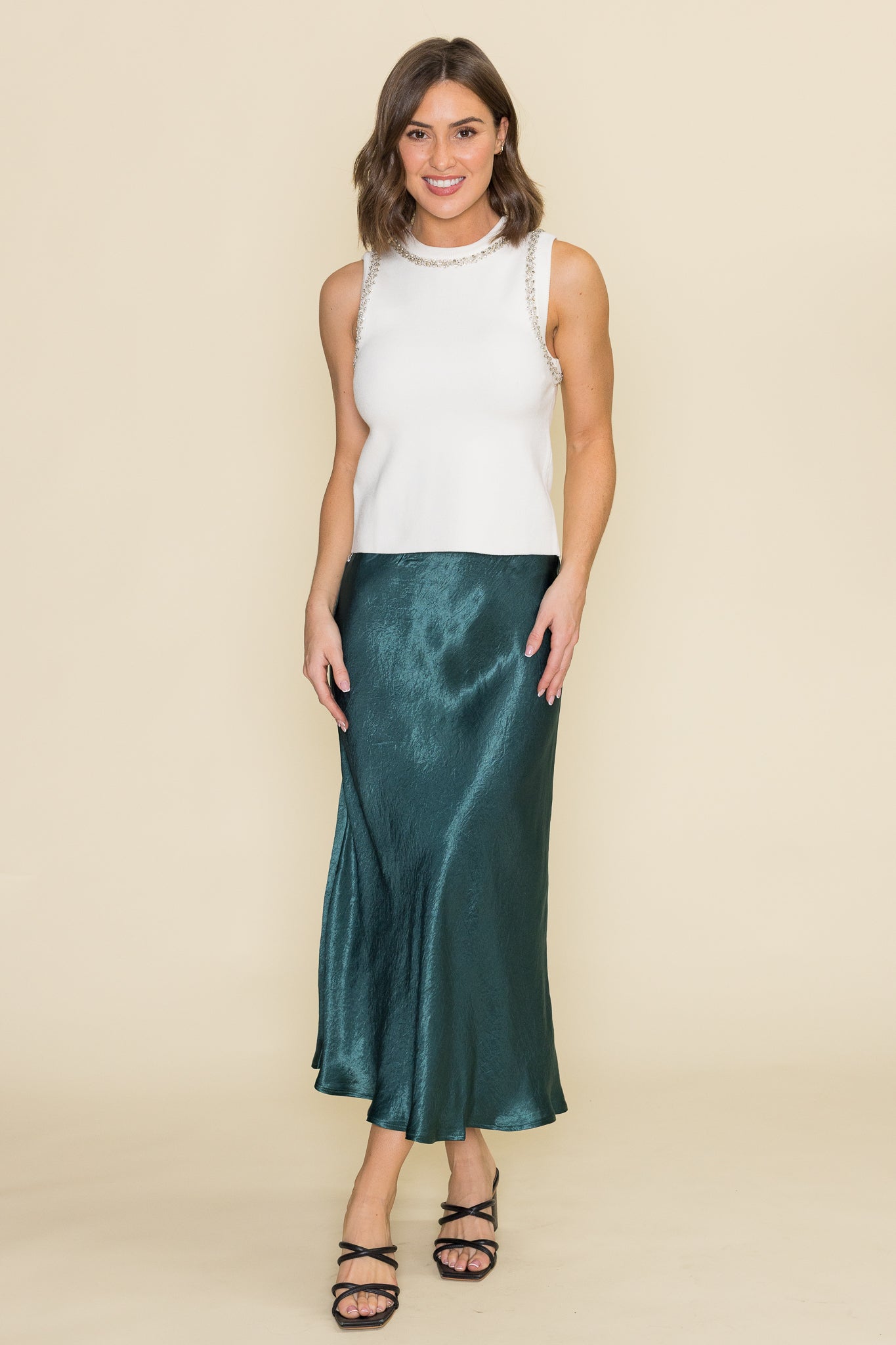 Giana Crystal Trim Top