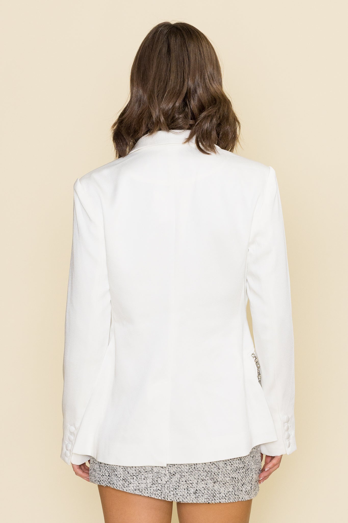 Manuela Crystal Trim Blazer