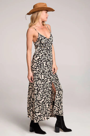 tome collective white pleated midi dress Sleeveless Asymmetric Pleated Midi Dress