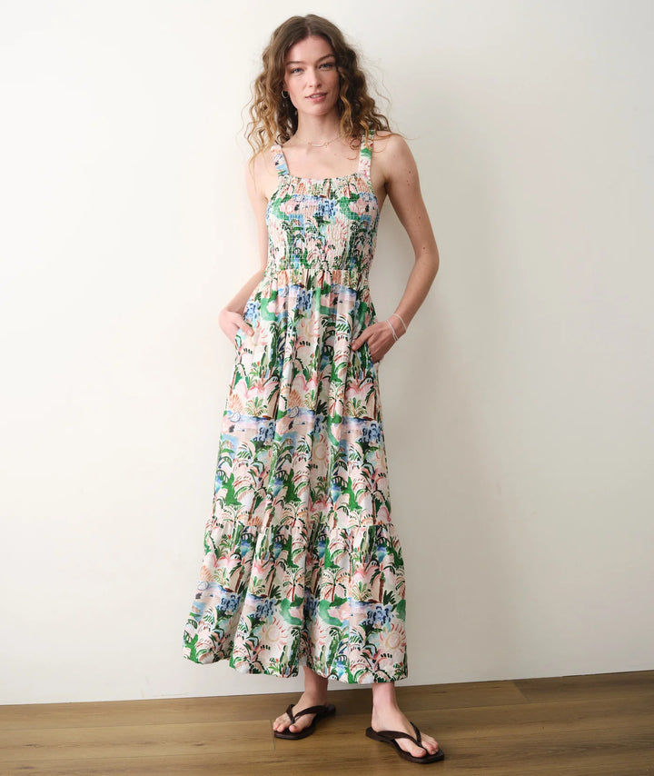 selene maxi dress Selene Maxi Dress in Watercolor Palm – Shop Common Thread