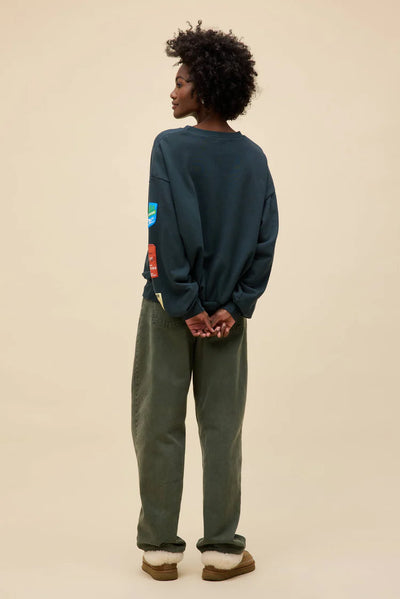 Ski Patch & Pass Oversized Sweatshirt