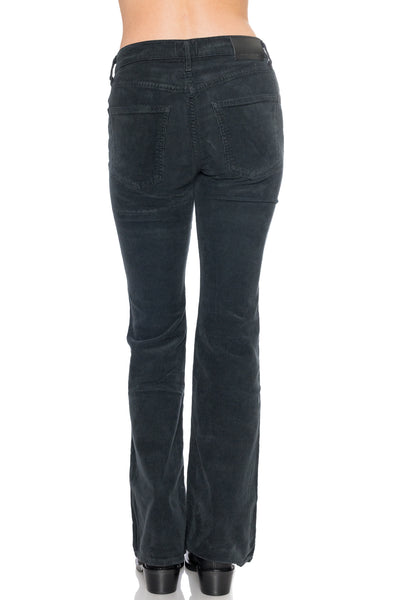 Isola Flare Corduroy in Washed Charcoal