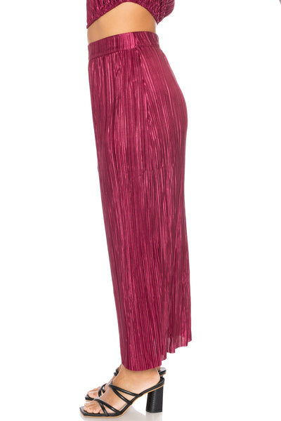 Tilla Plisse Midi Skirt by Mink Pink