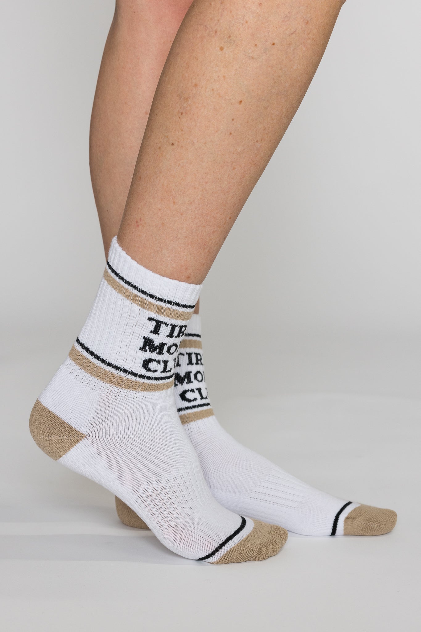 Tired Moms Club Crew Socks