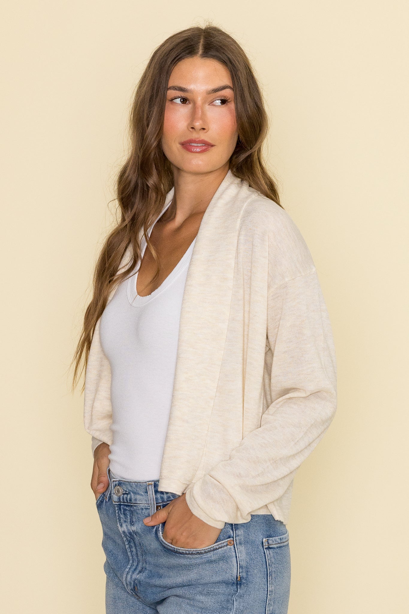 Octovia Open Shawl Cardigan
