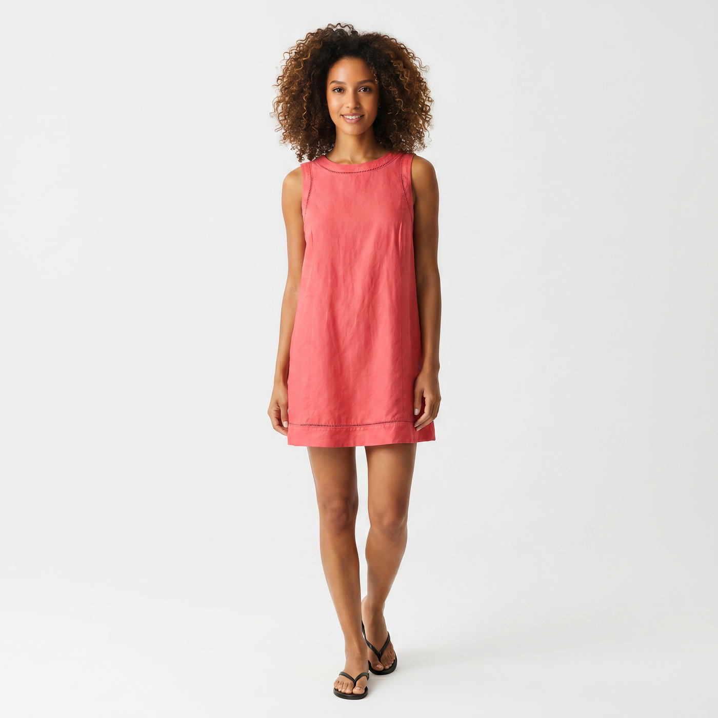 cora linen dress Cora Wrap Dress Black