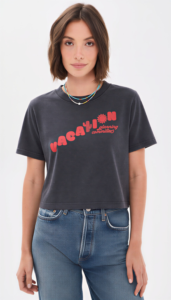 Vacation Planning Committee Crop Tee