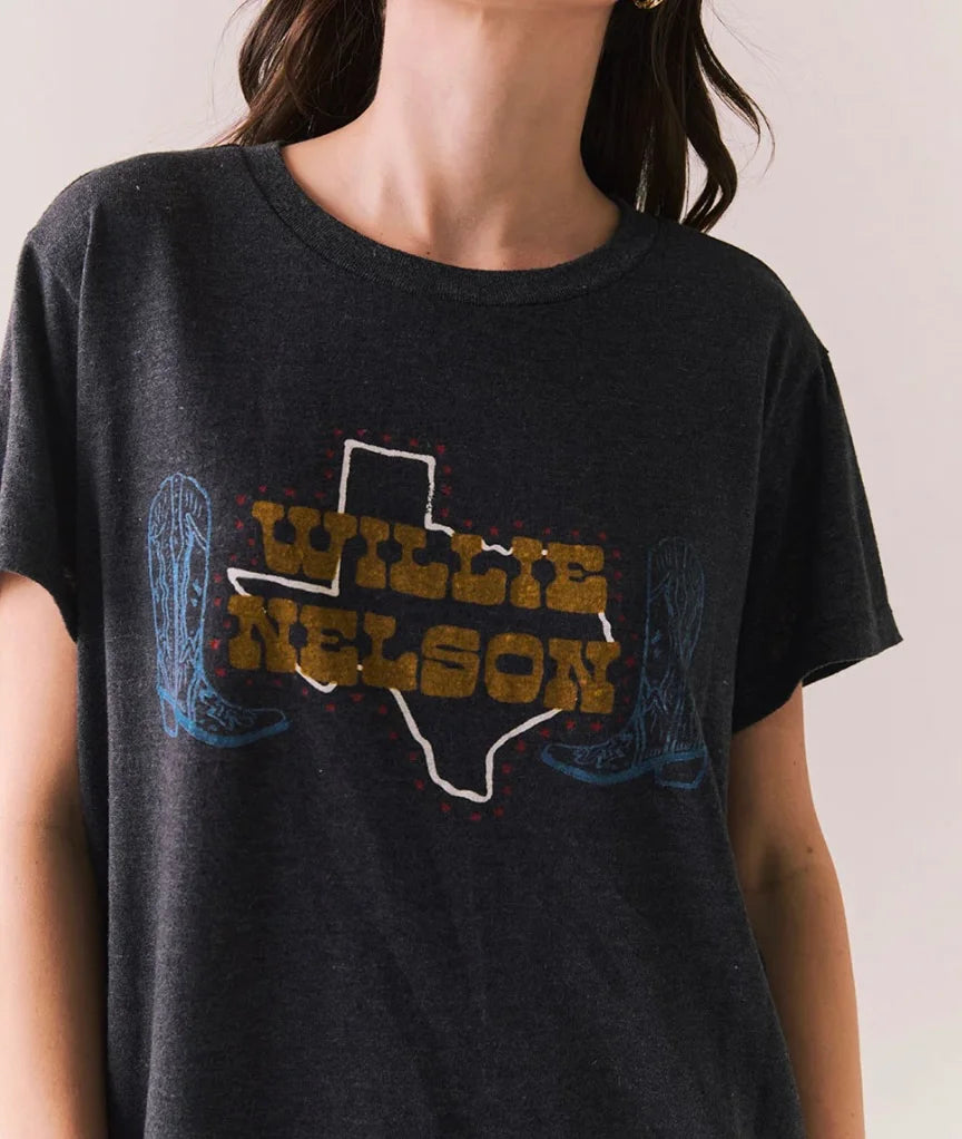 Willie Nelson Texas Boots Tee