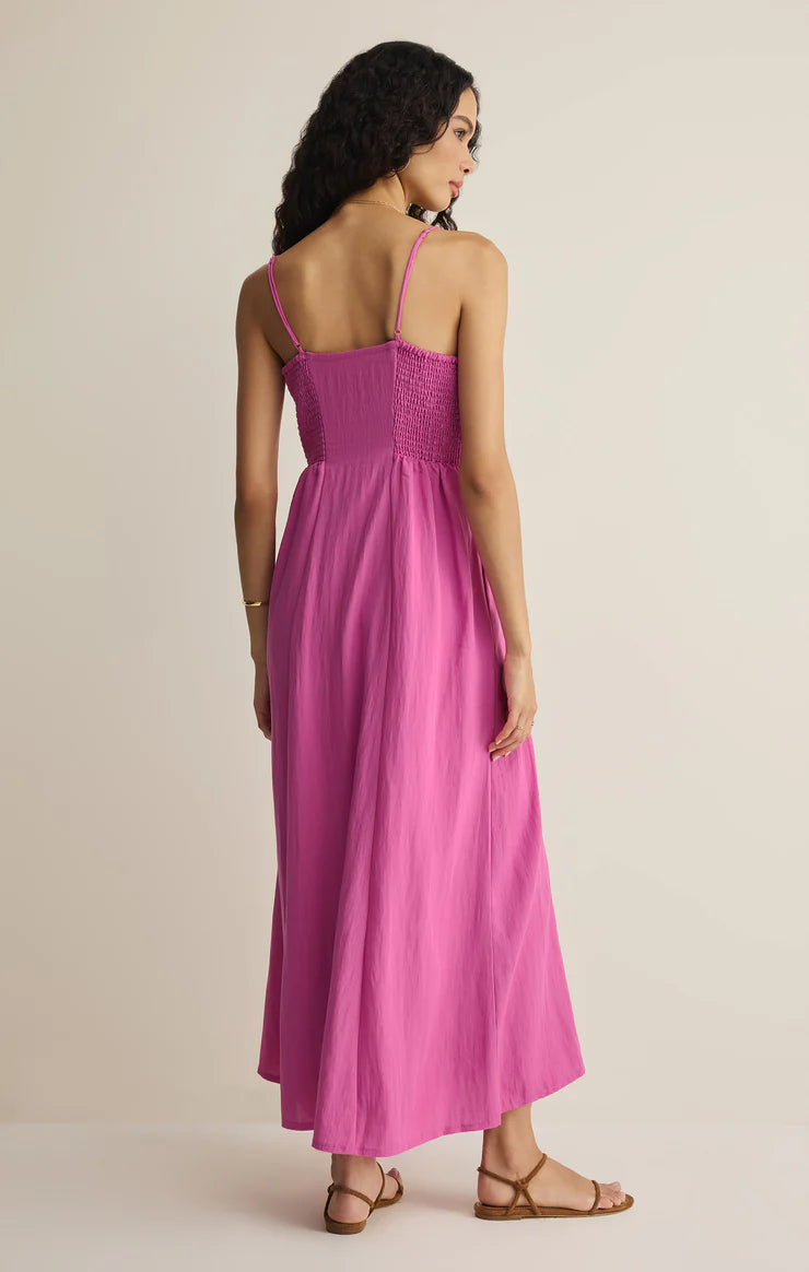Z SUPPLY Women's Angel Eyes Midi Dress, Berry Blush