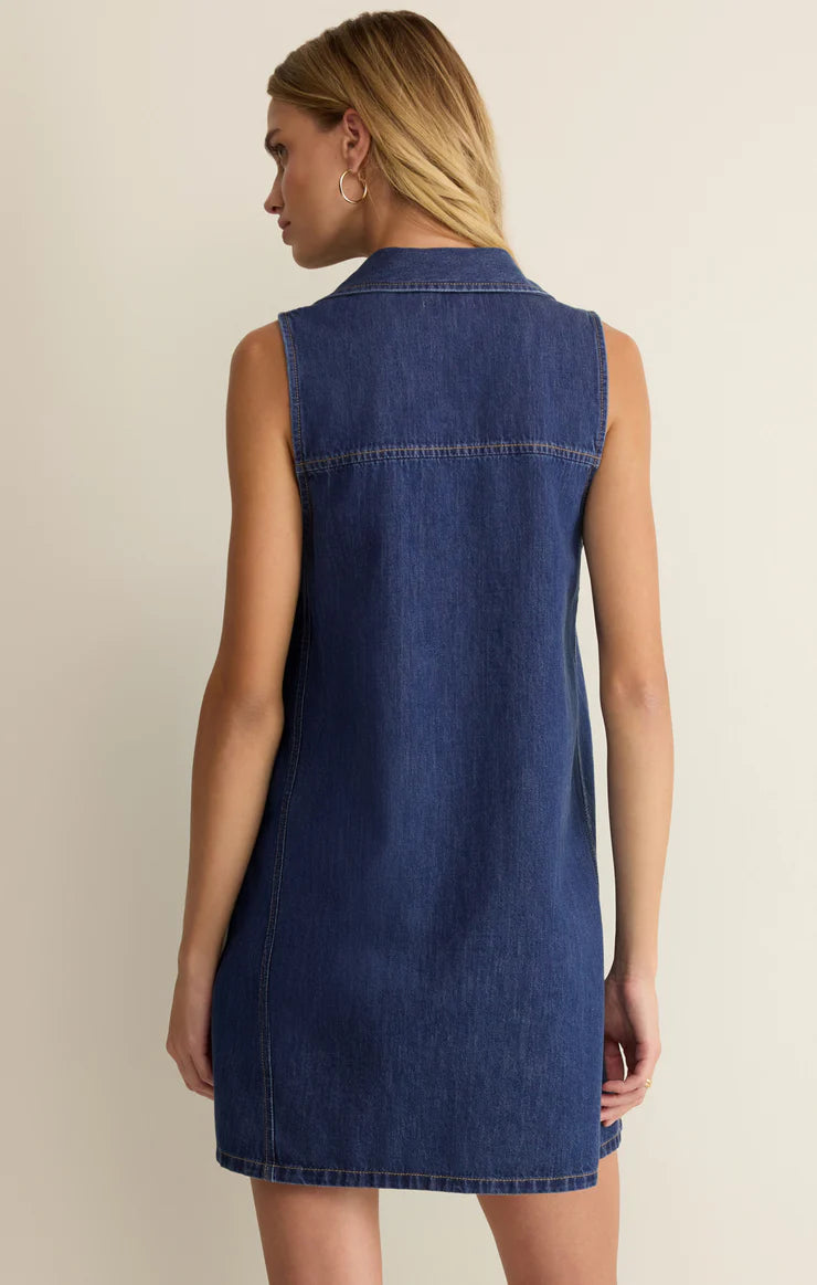 Z Supply New Day Denim Mini Dress