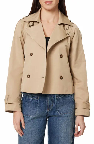 Cropped Trench W/ Belt