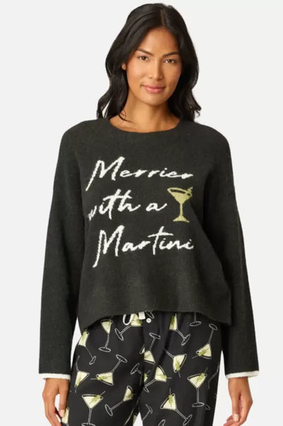 Merrier With A Martini Sweater