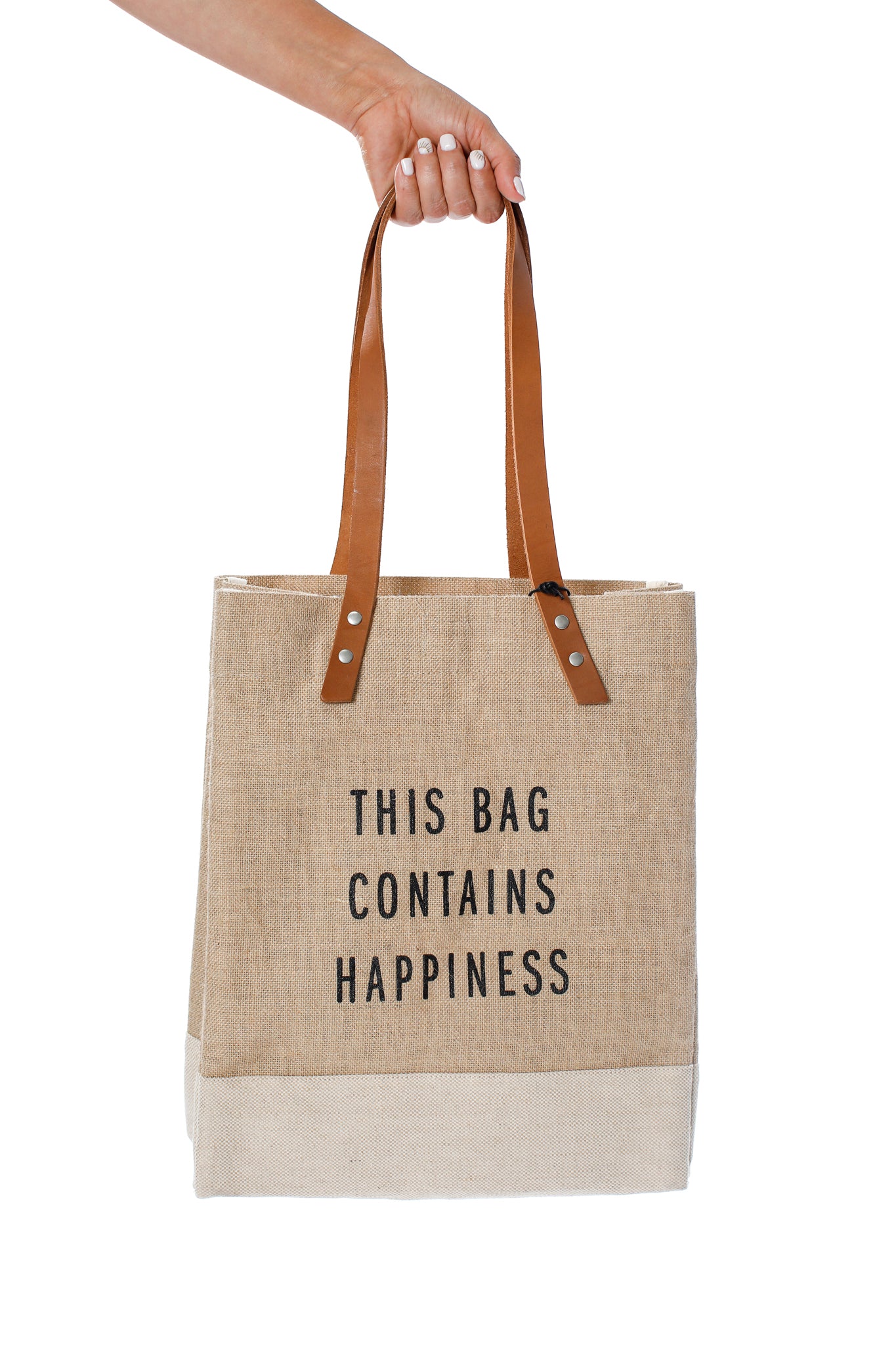 Wine Tote - Contains Happiness